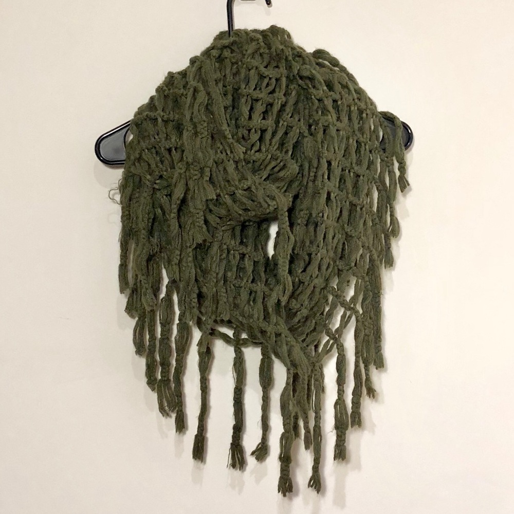 UO Olive Infinity Scarf